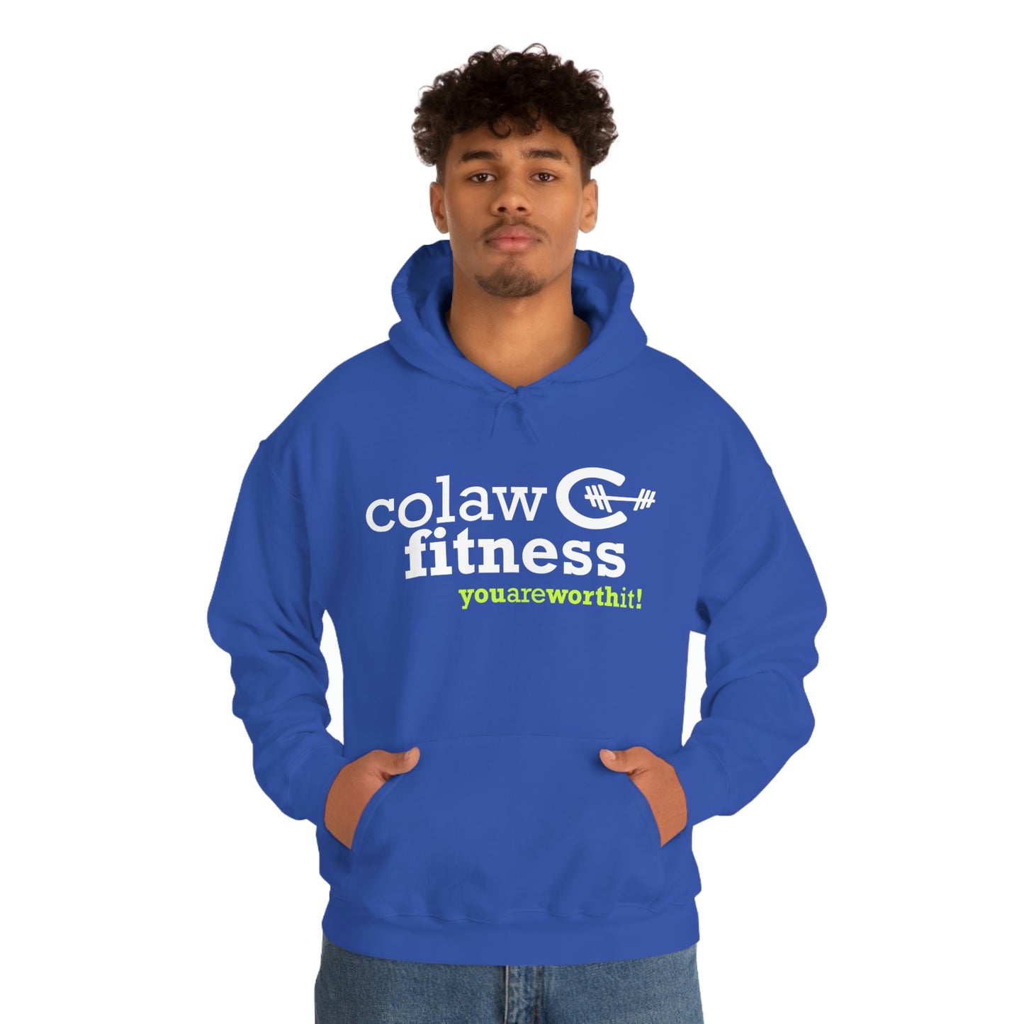 Colaw Fitness You Are Worth It Unisex Heavy Blend™ Hooded Sweatshirt