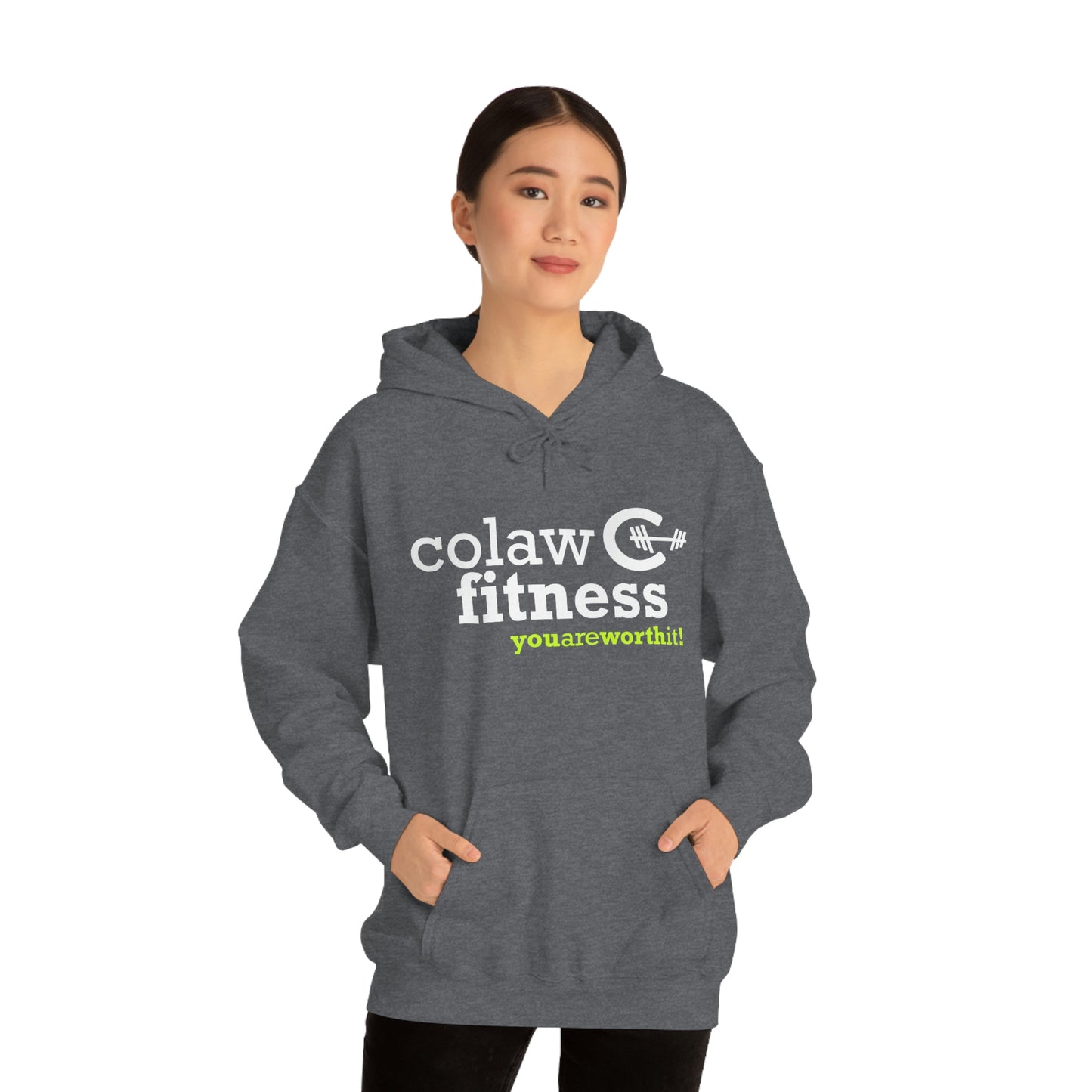 Colaw Fitness You Are Worth It Unisex Heavy Blend™ Hooded Sweatshirt
