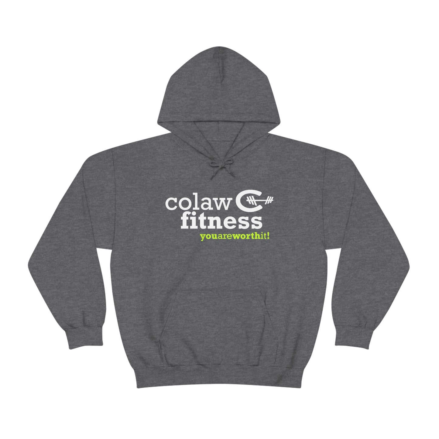Colaw Fitness You Are Worth It Unisex Heavy Blend™ Hooded Sweatshirt