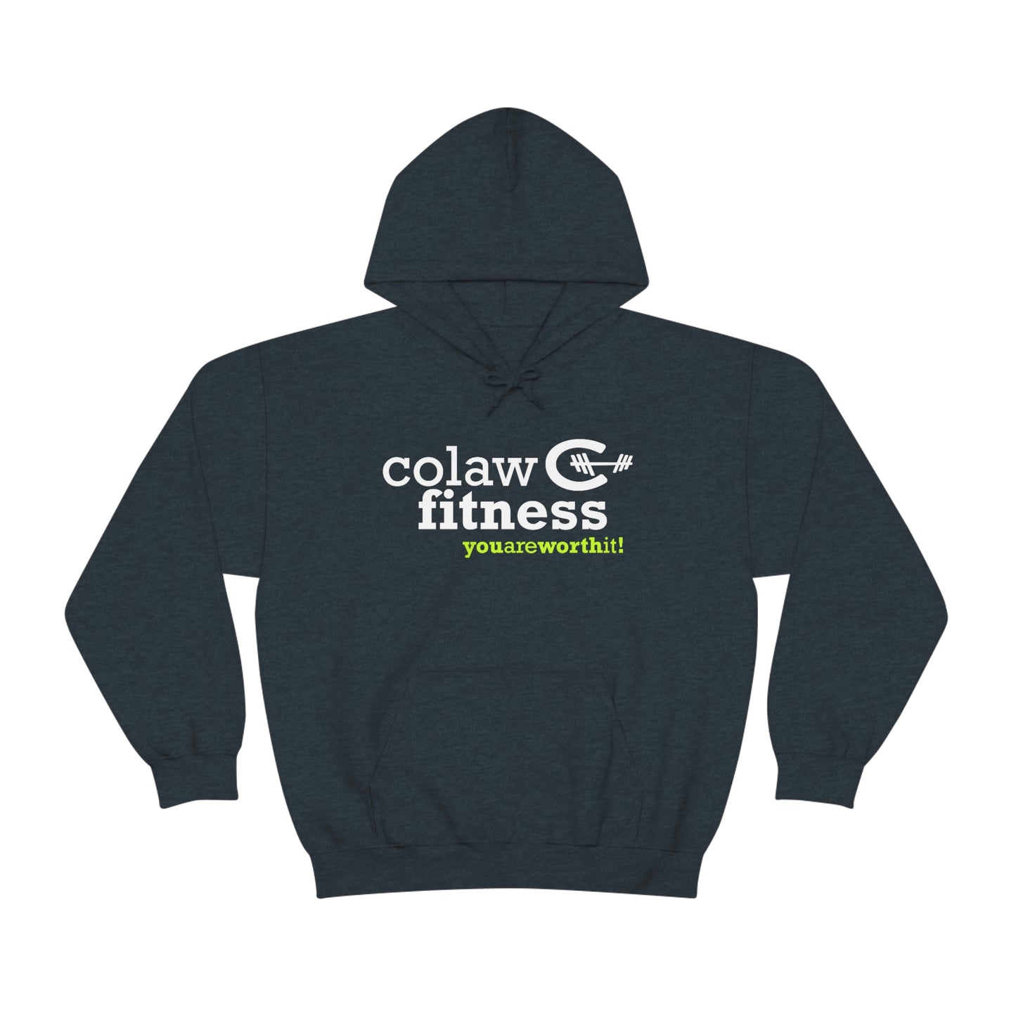 Colaw Fitness You Are Worth It Unisex Heavy Blend™ Hooded Sweatshirt