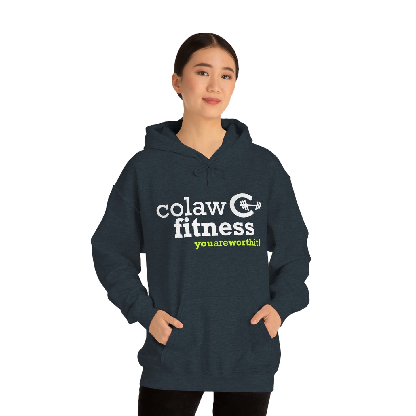 Colaw Fitness You Are Worth It Unisex Heavy Blend™ Hooded Sweatshirt