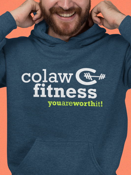 Colaw Fitness You Are Worth It Unisex Heavy Blend™ Hooded Sweatshirt