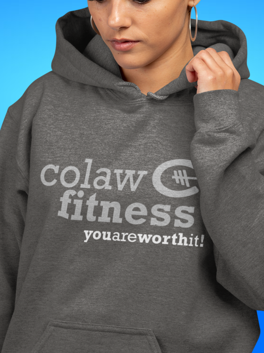 Colaw Fitness Grey Logo Unisex Heavy Blend™ Hooded Sweatshirt