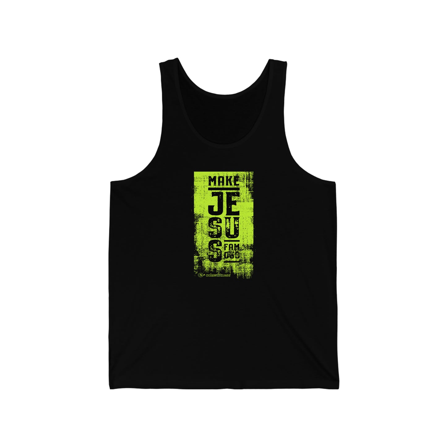 Make Jesus Famous Textured Unisex Jersey Tank