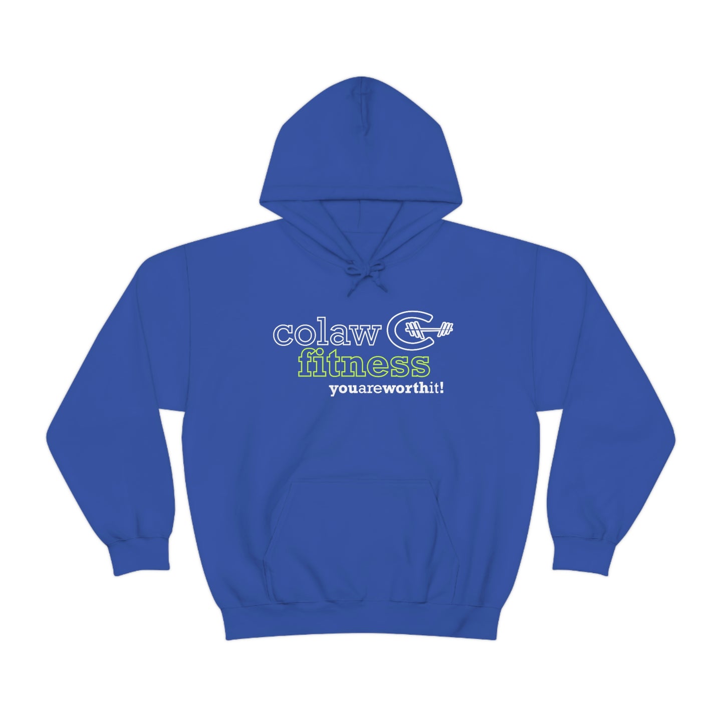 Colaw Fitness Logo Clear Unisex Heavy Blend™ Hooded Sweatshirt