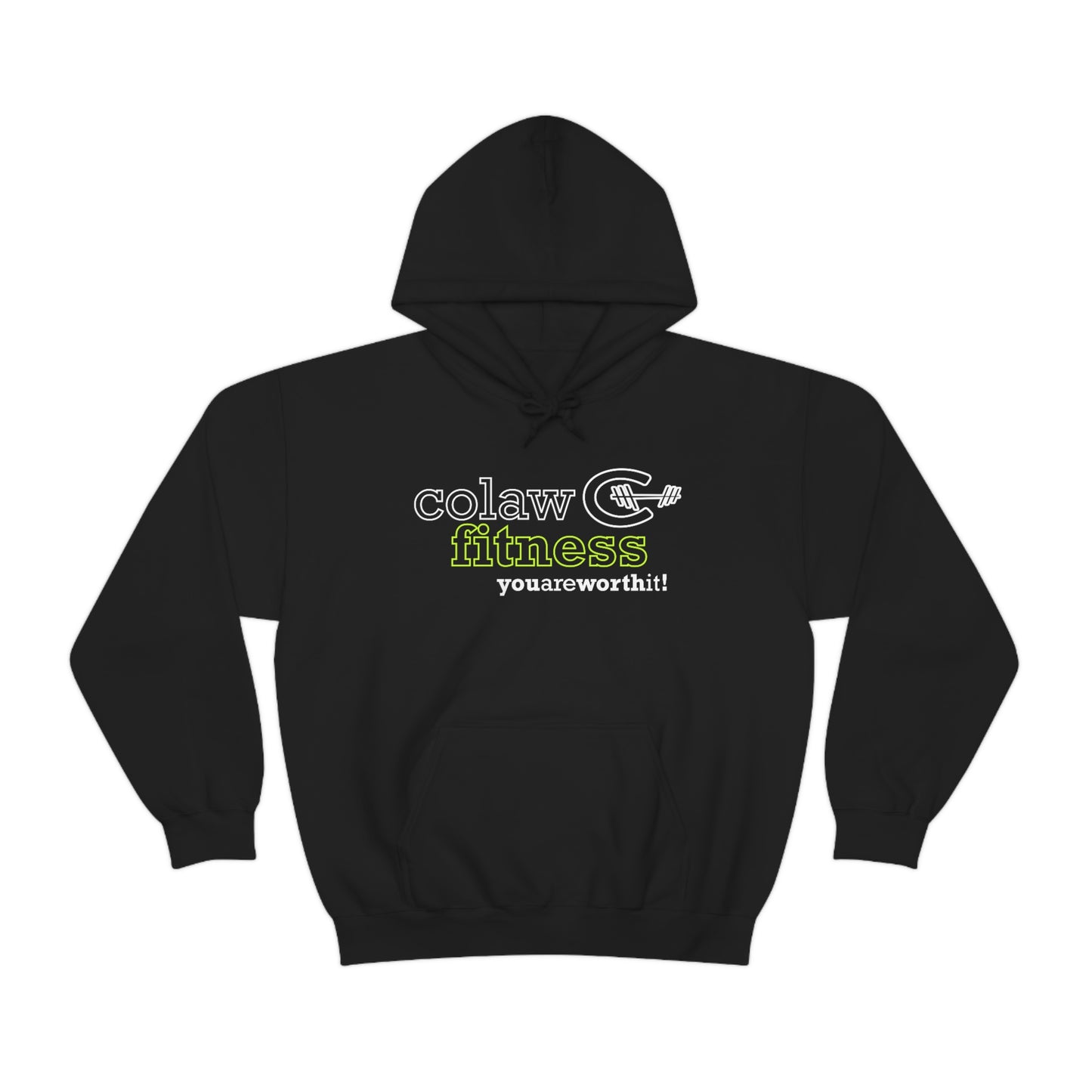 Colaw Fitness Logo Clear Unisex Heavy Blend™ Hooded Sweatshirt