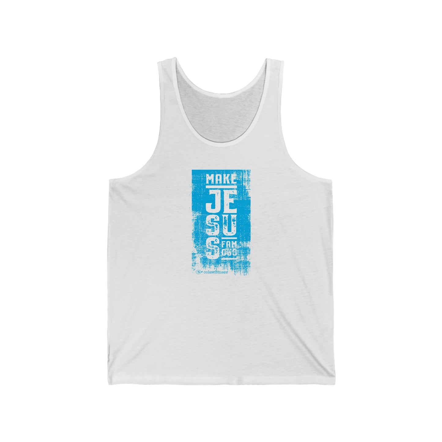 Make Jesus Famous Textured Unisex Jersey Tank