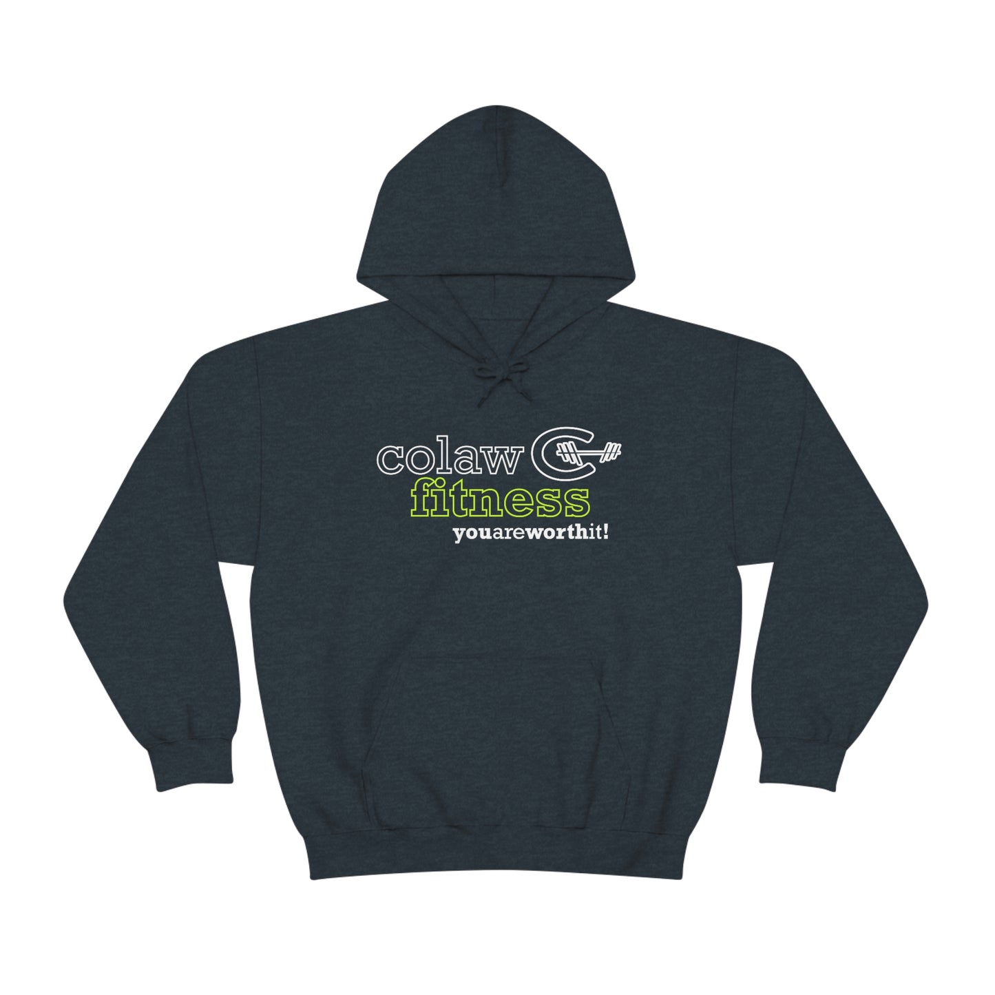 Colaw Fitness Logo Clear Unisex Heavy Blend™ Hooded Sweatshirt