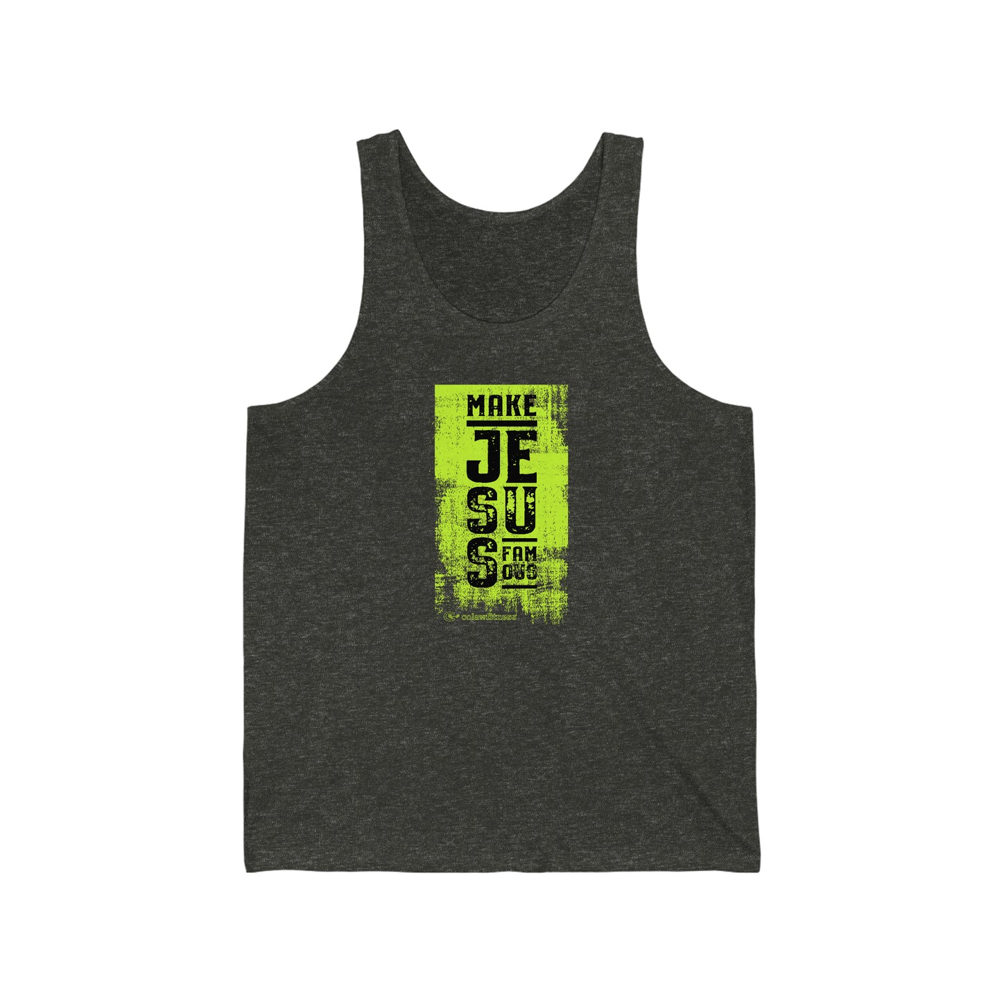 Make Jesus Famous Textured Unisex Jersey Tank