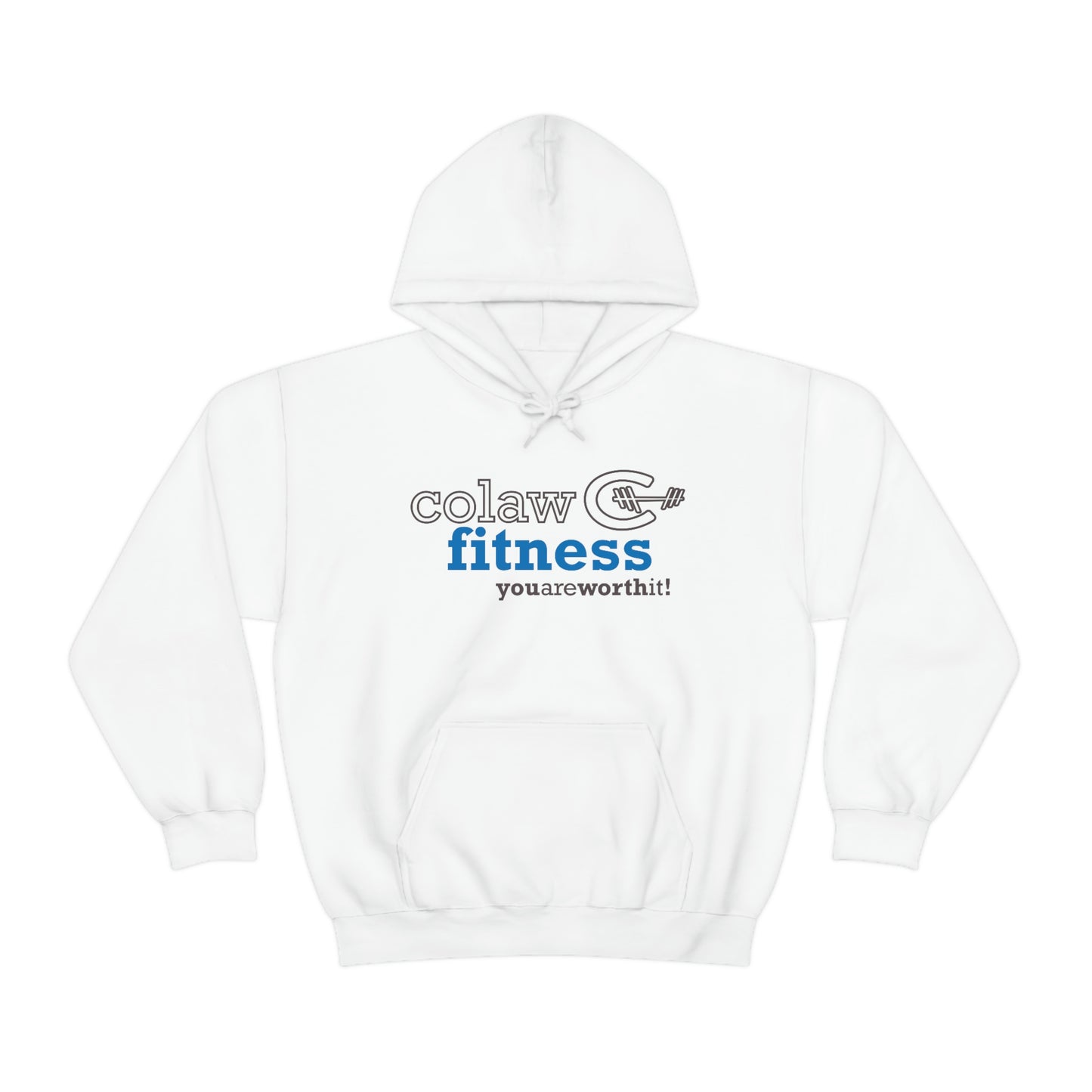 Colaw Fitness Logo Clear Unisex Heavy Blend™ Hooded Sweatshirt