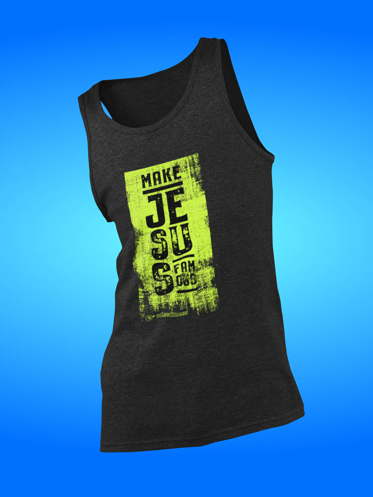 Make Jesus Famous Textured Unisex Jersey Tank