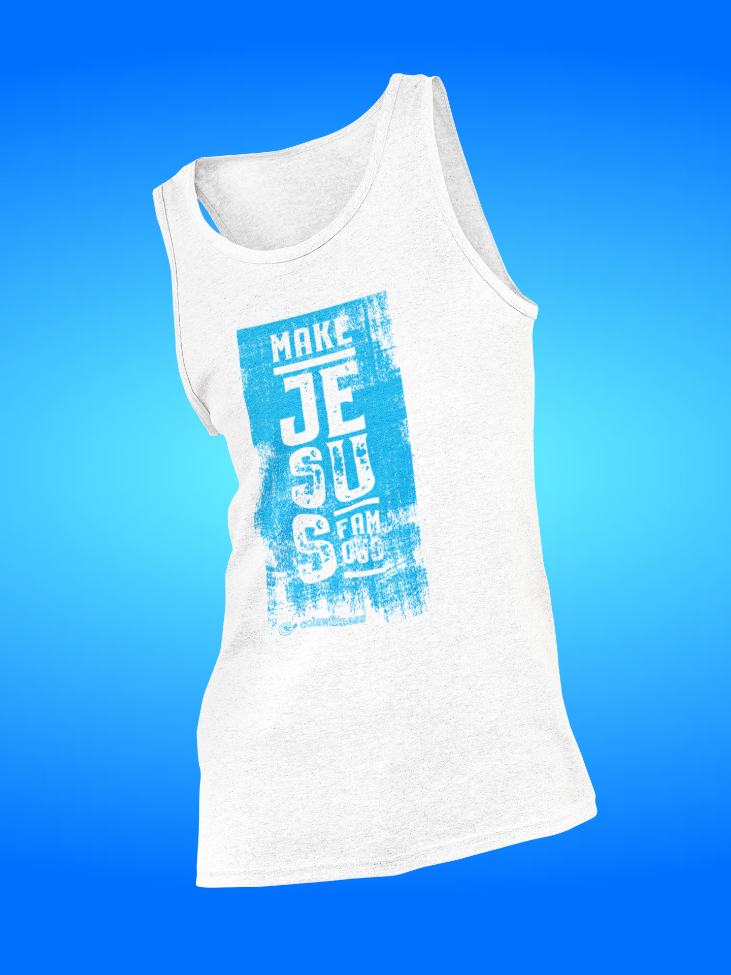 Make Jesus Famous Textured Unisex Jersey Tank