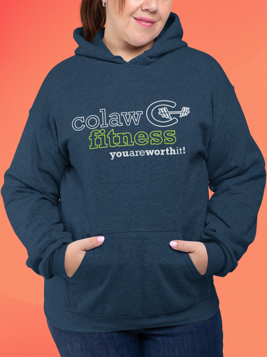 Colaw Fitness Logo Clear Unisex Heavy Blend™ Hooded Sweatshirt